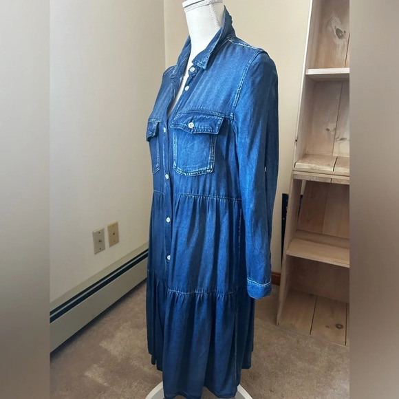 Velvet Heart Blue Denim Midi Dress - Picture 4 of 11